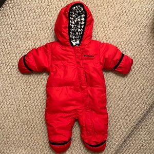 Infant Columbia Snowsuit - Red 3-6 Months